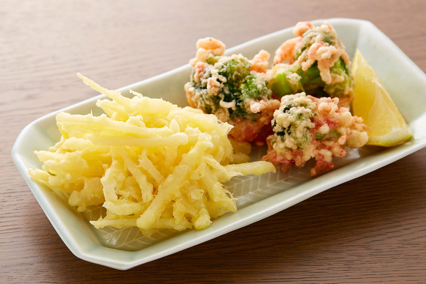 菊芋とブロッコリーの天ぷら 