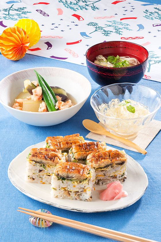 小暑「大阪の夏を涼やかに！栄養たっぷり簡単押し寿司」