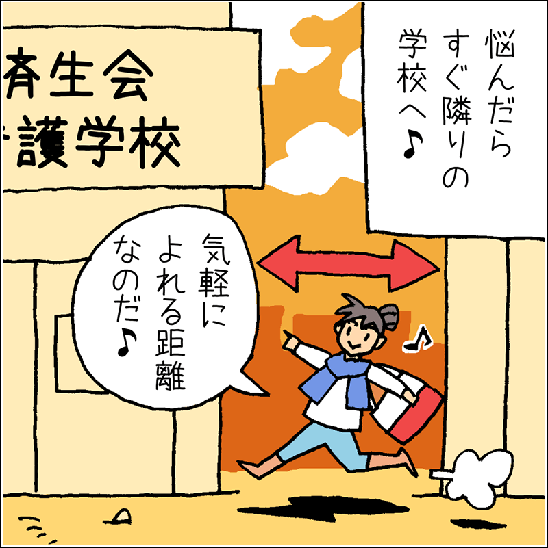 済生会看護学校マンガ「身近な相談所」編