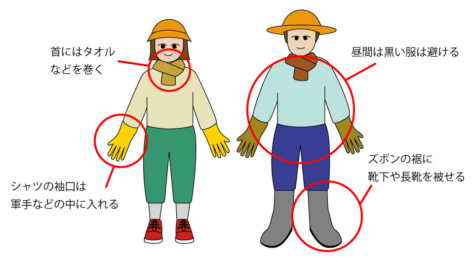 虫・植物から身を守る服装