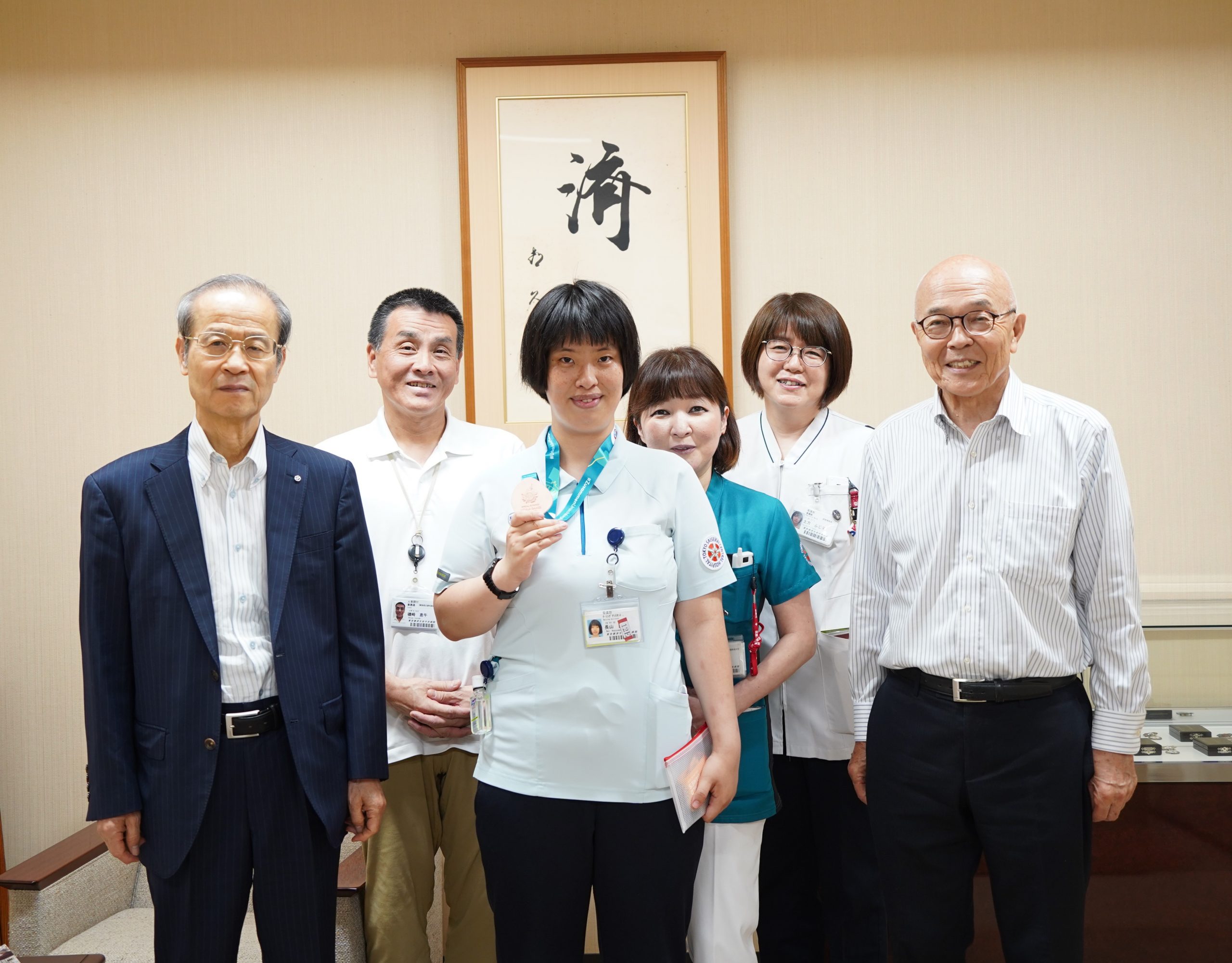 〈東京〉中央病院の長山直さん、スペシャルオリンピックスで銅メダル