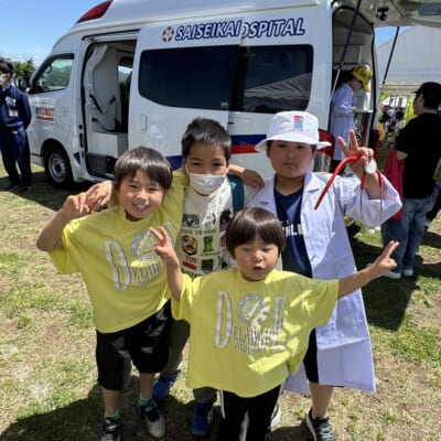 地域の大型イベントでDMATカーお披露目