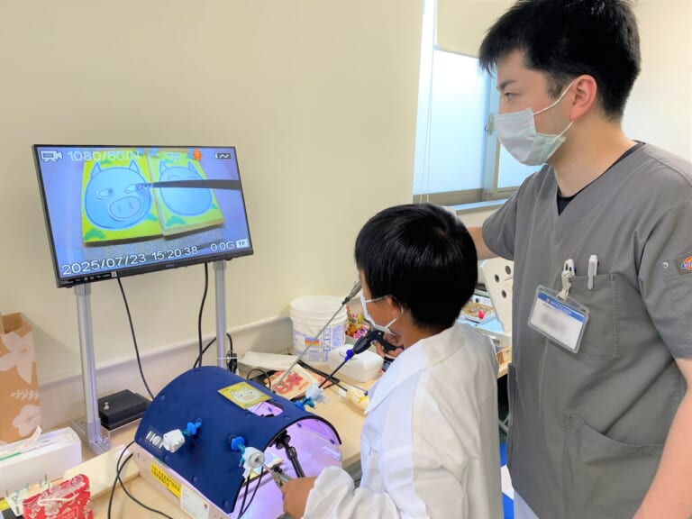 病院で働く親の仕事を身近に感じて