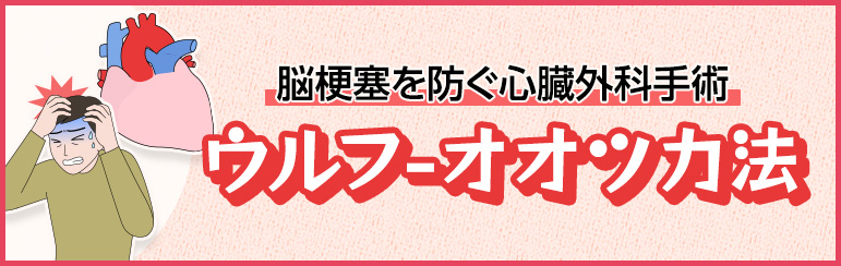 脳梗塞を心臓外科手術で予防する ウルフ-オオツカ法
