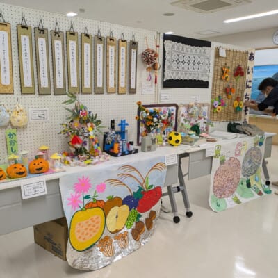 東沢まつり・文化祭で作品展示と健康相談