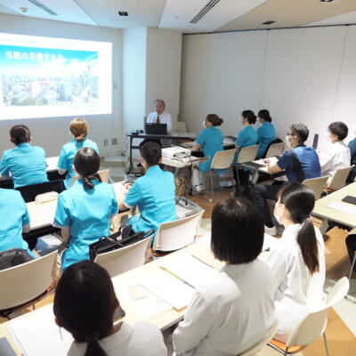入職式終了後の2日間、みっちり座学での研修会