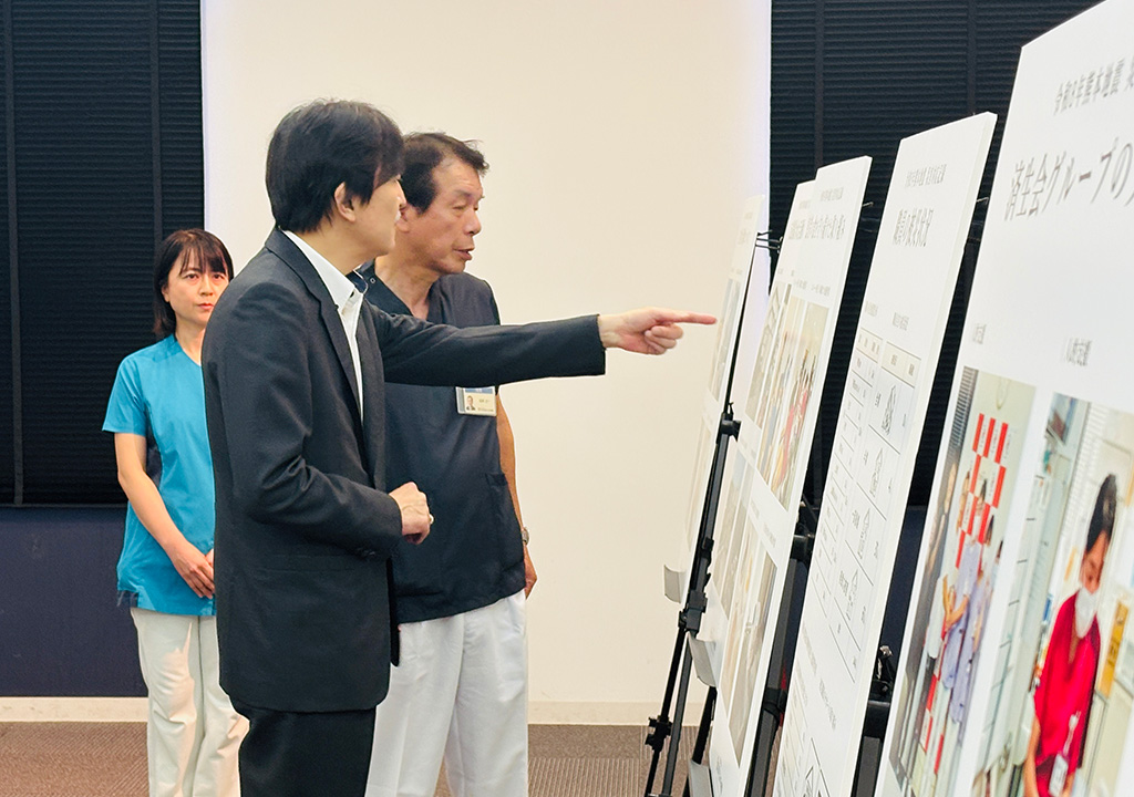 みすみ病院・吉岡院長による自主給水作業のご説明